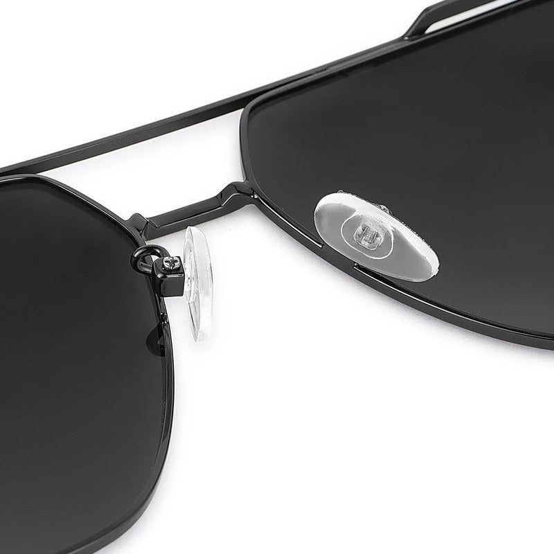 Drakara Black Large Full Rim Hexagonal Sunglasses for Men — Hashtag Eyewears