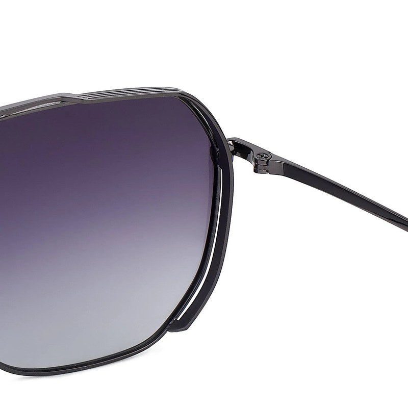 Drakara Grey Large Full Rim Hexagonal Sunglasses for Men — Hashtag Eyewears
