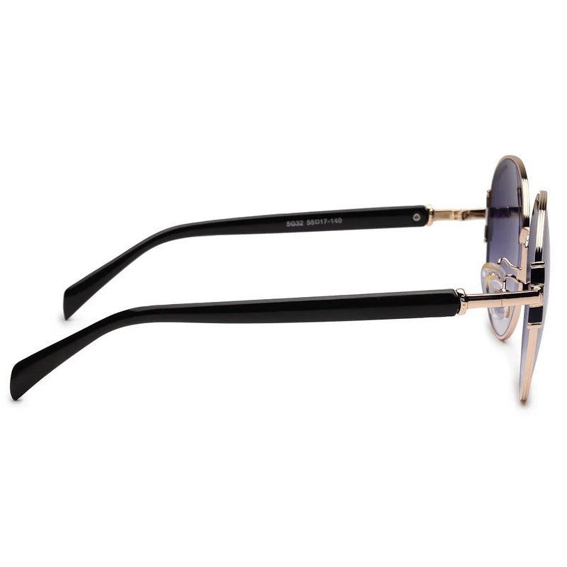 Drakon Gradient Purple Oversized Full Rim Round Sunglasses for Women — Hashtag Eyewears
