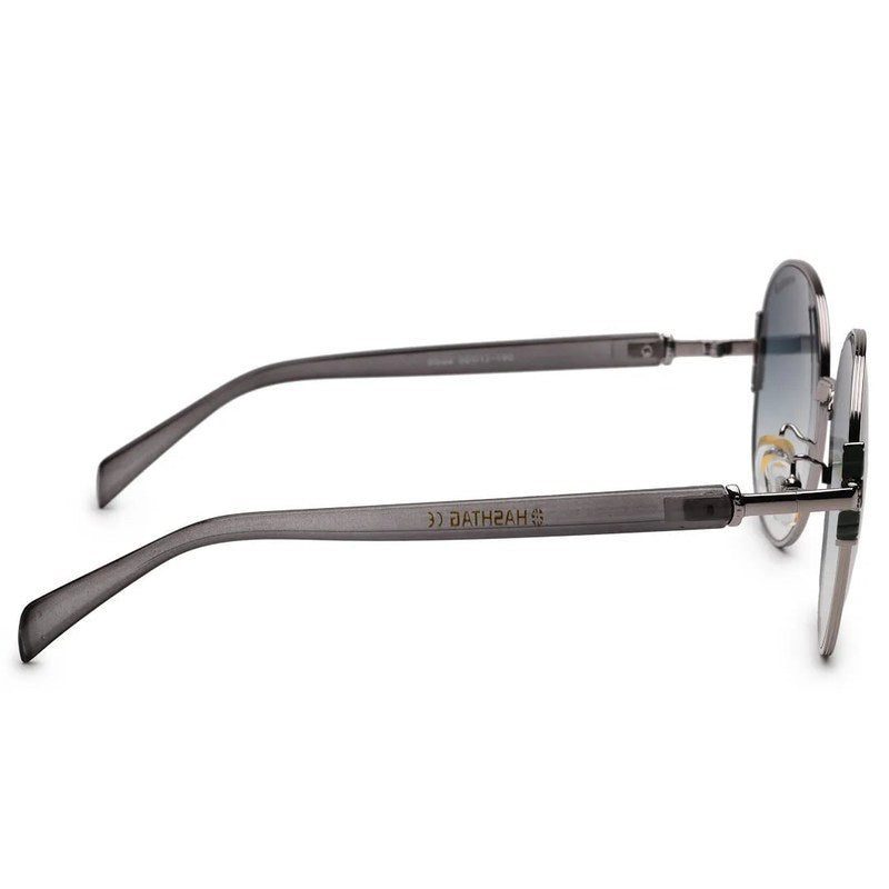Drakon Silver Oversized Full Rim Round Sunglasses for Women — Hashtag Eyewears