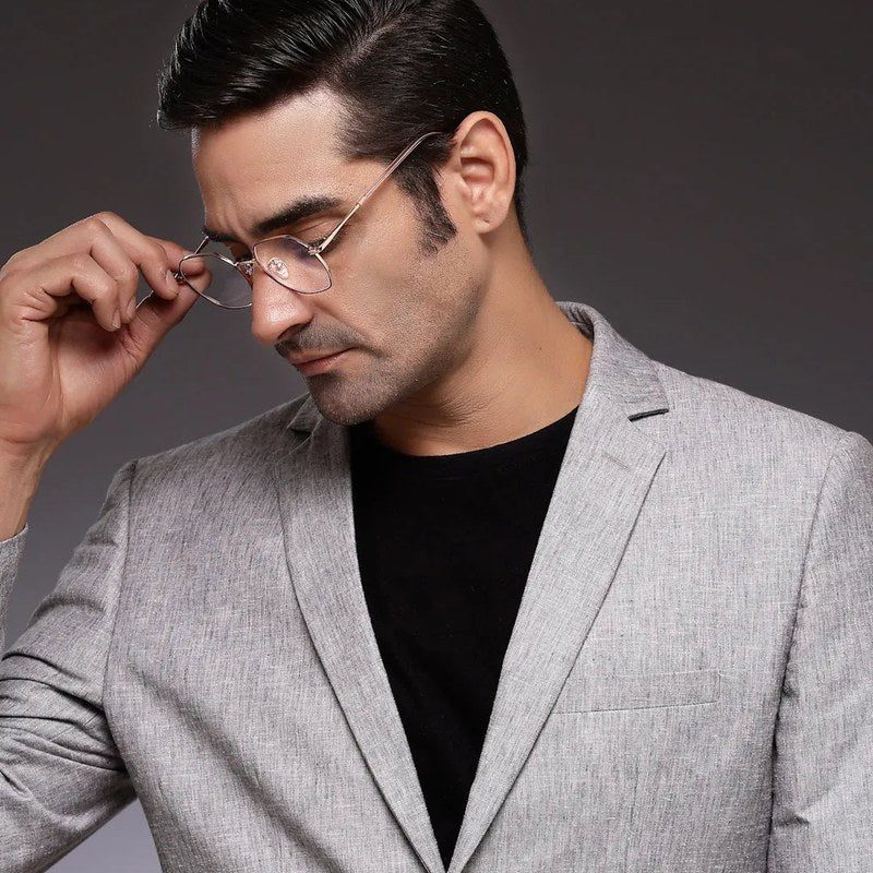 Dravon Golden Rose & Black Medium Full Rim Hexagonal Computer Glasses for Men & Women — Hashtag Eyewears