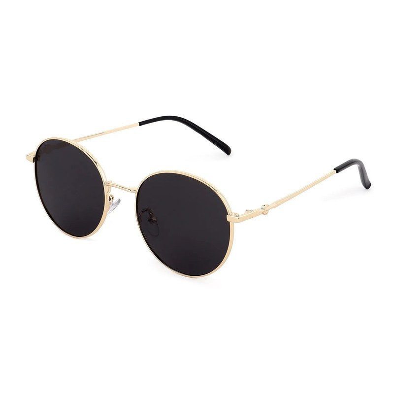 Dravyn Grey Medium Full Rim Round Sunglasses for Men & Women — Hashtag Eyewears