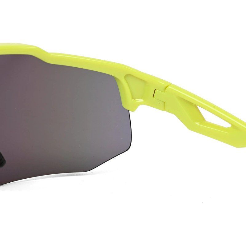 Drift Light Green Extra-Large Half Rim Shield Sports Sunglasses for Men & Women — Hashtag Eyewears