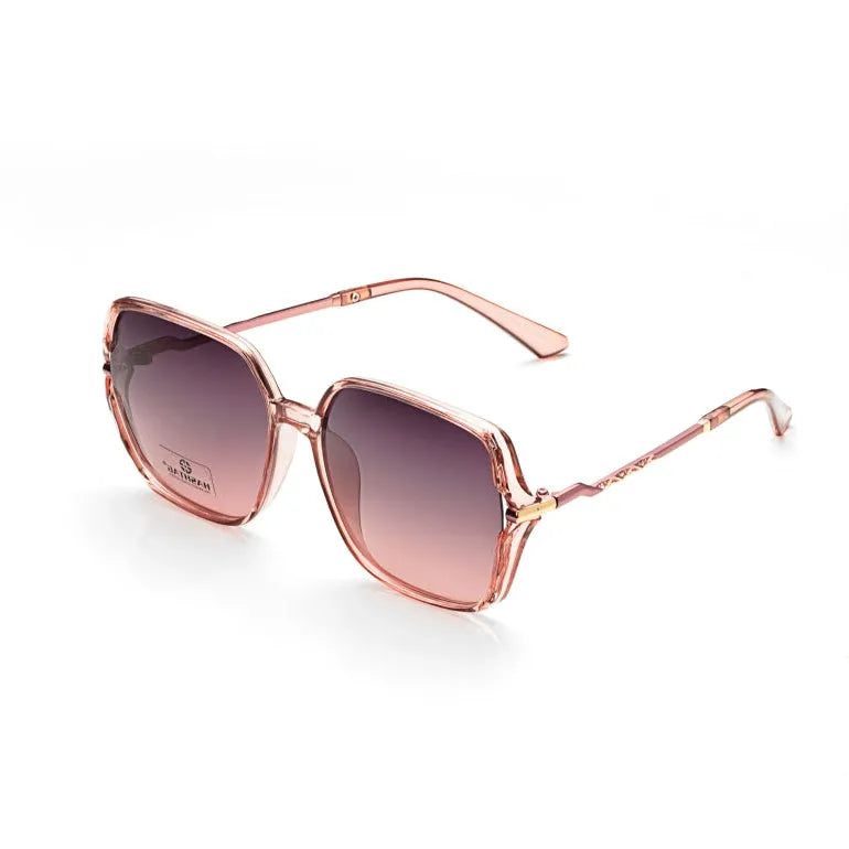 Driftis Pink Large Full Rim Heptagonal Sunglasses for Women — Hashtag Eyewears