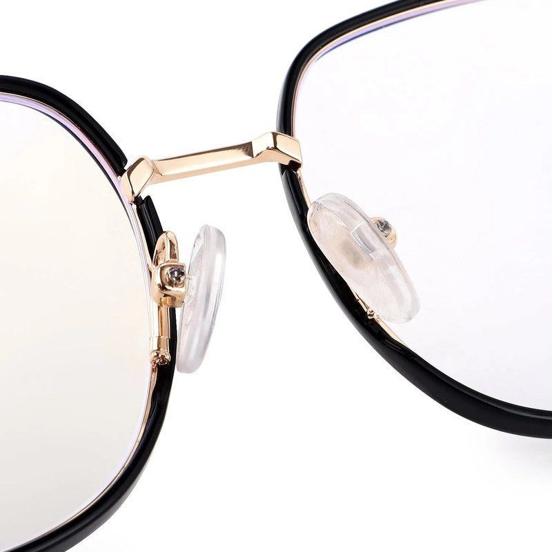 Duskra Golden & Black Large Full Rim Square Clip-on for Men & Women — Hashtag Eyewears