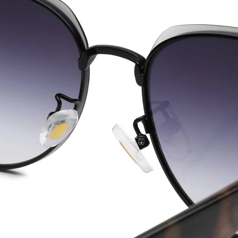 Eclipra Gradient Black Large Full Rim Oval Sunglasses for Women — Hashtag Eyewears