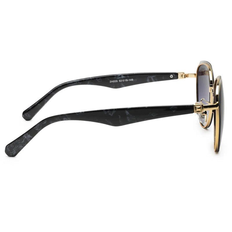 Eclipra Gradient Grey Large Full Rim Oval Sunglasses for Women — Hashtag Eyewears