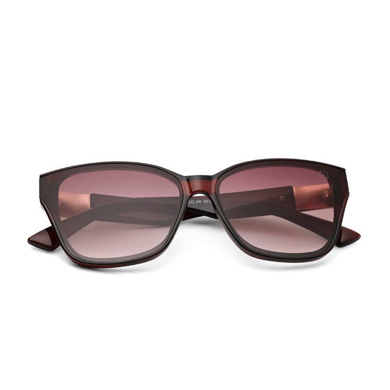 Elyra Brown Medium Full Rim Cateye Sunglasses for Women — Hashtag Eyewears