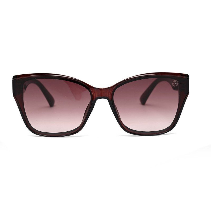 Elyra Brown Medium Full Rim Cateye Sunglasses for Women — Hashtag Eyewears