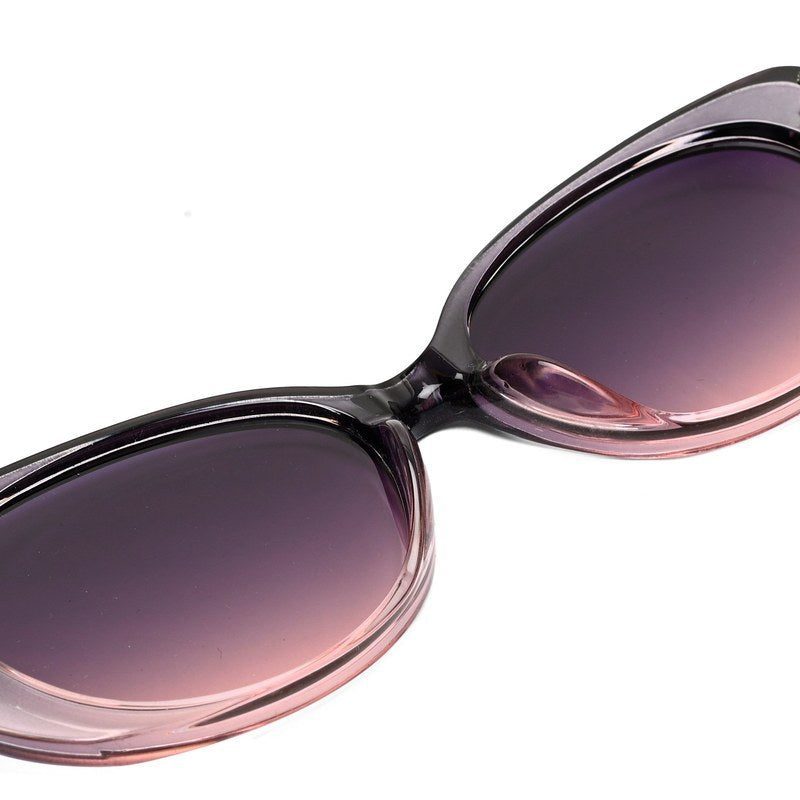 Evira Transparent Gradient Grey Large Full Rim Cateye Sunglasses for Women — Hashtag Eyewears