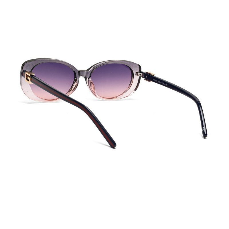 Evira Transparent Gradient Grey Large Full Rim Cateye Sunglasses for Women — Hashtag Eyewears