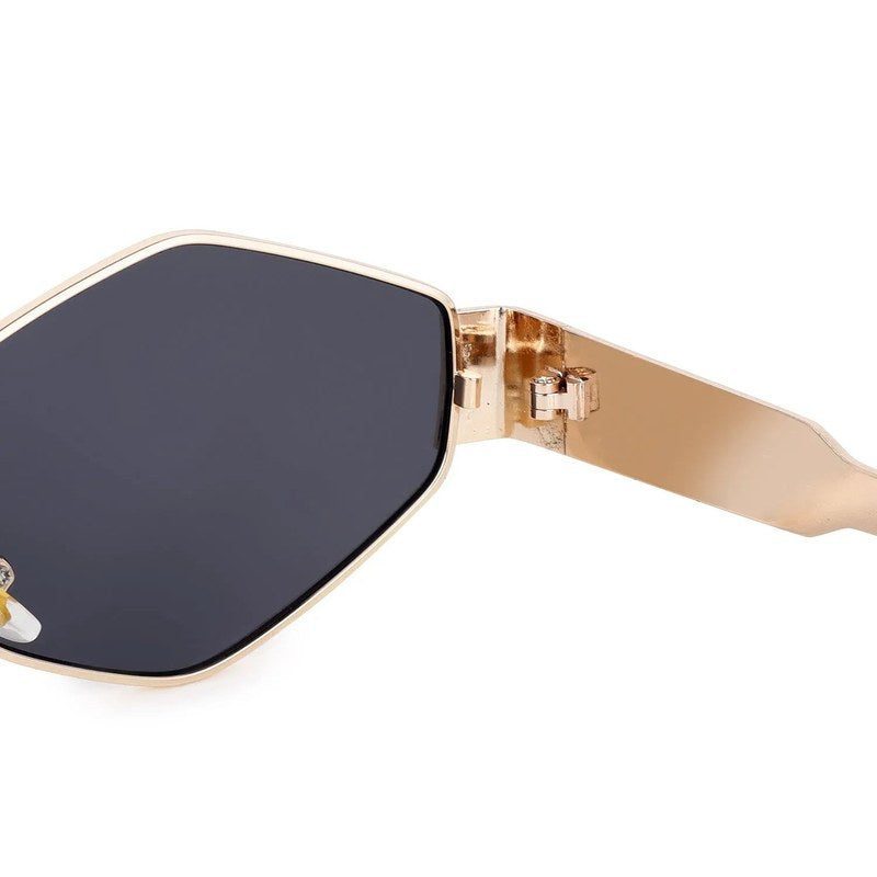 Exarion Grey Large Full Rim Diamond Sunglasses for Women — Hashtag Eyewears