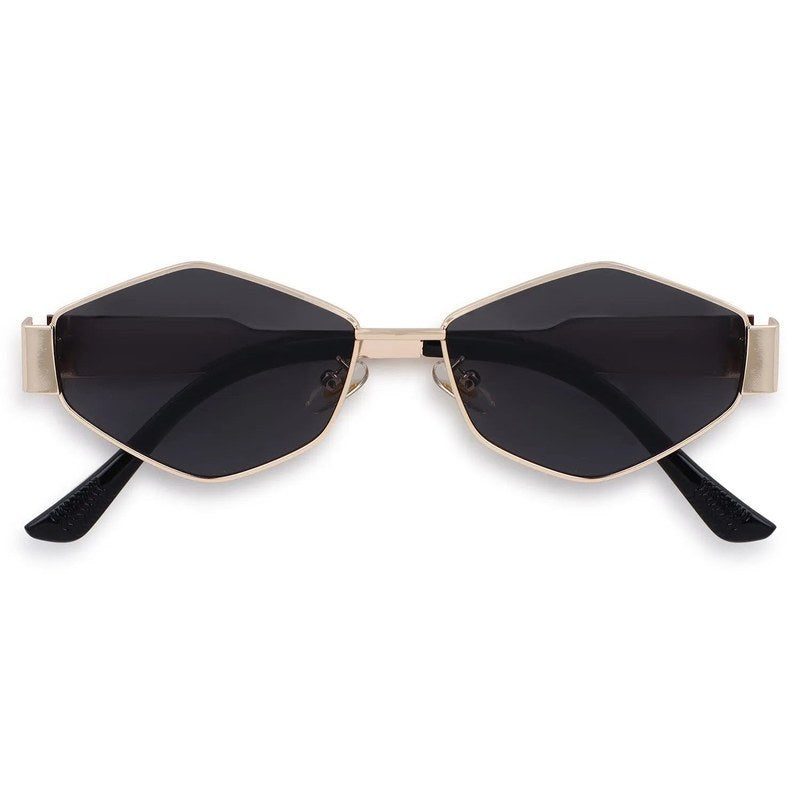 Exarion Grey Large Full Rim Diamond Sunglasses for Women — Hashtag Eyewears