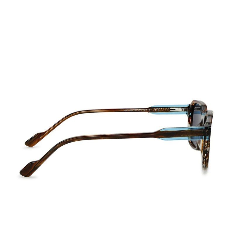 EYEBEAM Tiger Brown-Transparent Blue Medium Full Rim Square Sunglasses for Men & Women — Hashtag Eyewears