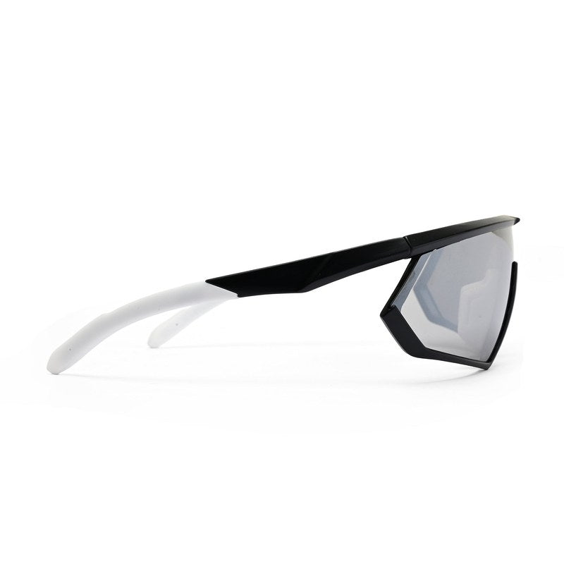 Faelon Grey Medium Full Rim Shield Sports Sunglasses for Men & Women — Hashtag Eyewears
