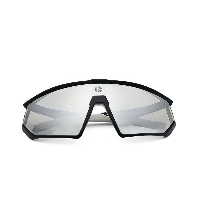 Faelon Grey Medium Full Rim Shield Sports Sunglasses for Men & Women — Hashtag Eyewears