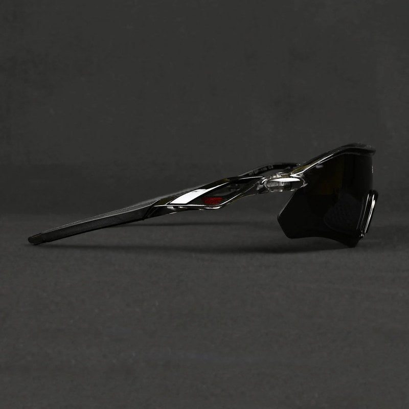Falcon Transparent Grey Large Half Rim Shield Sports Sunglasses for Men & Women — Hashtag Eyewears
