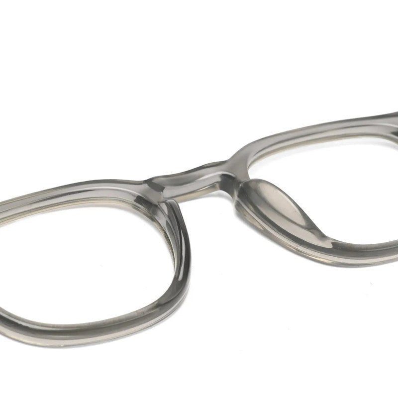 FlexiTint Transparent Greenish Grey Medium Full Rim Square Computer Glasses for Men & Women — Hashtag Eyewears