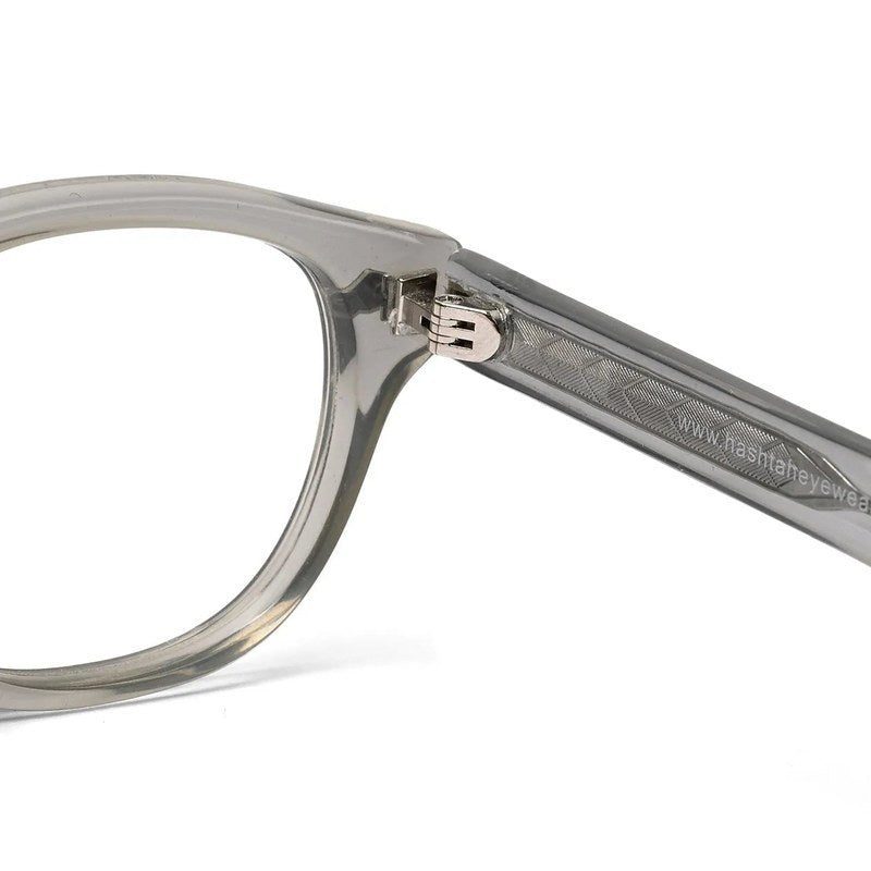 FlexiTint Transparent Greenish Grey Medium Full Rim Square Computer Glasses for Men & Women — Hashtag Eyewears