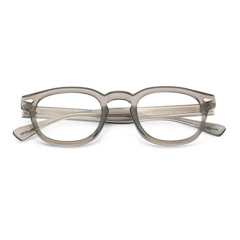 FlexiTint Transparent Greenish Grey Medium Full Rim Square Computer Glasses for Men & Women — Hashtag Eyewears