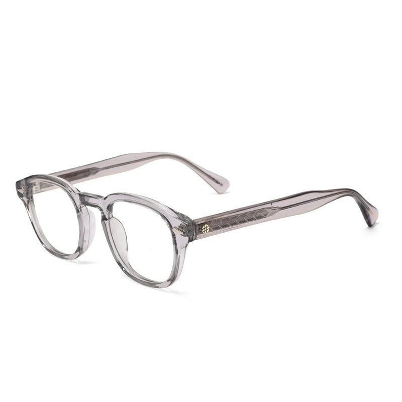 FlexiTint Transparent Grey Medium Full Rim Square Computer Glasses for Men & Women — Hashtag Eyewears