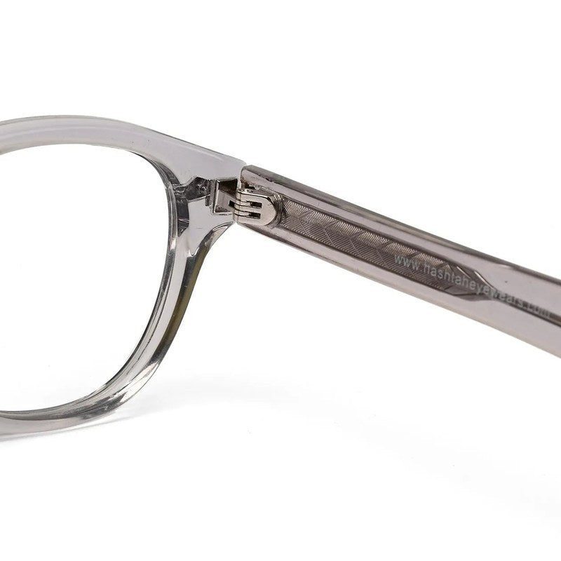 FlexiTint Transparent Grey Medium Full Rim Square Computer Glasses for Men & Women — Hashtag Eyewears