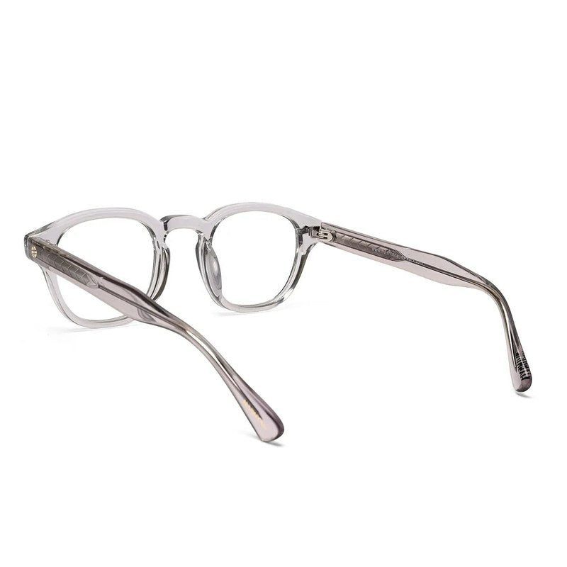 FlexiTint Transparent Grey Medium Full Rim Square Computer Glasses for Men & Women — Hashtag Eyewears