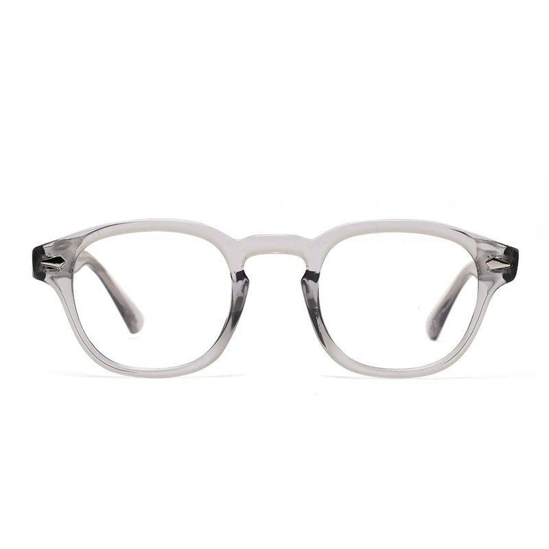 FlexiTint Transparent Grey Medium Full Rim Square Computer Glasses for Men & Women — Hashtag Eyewears