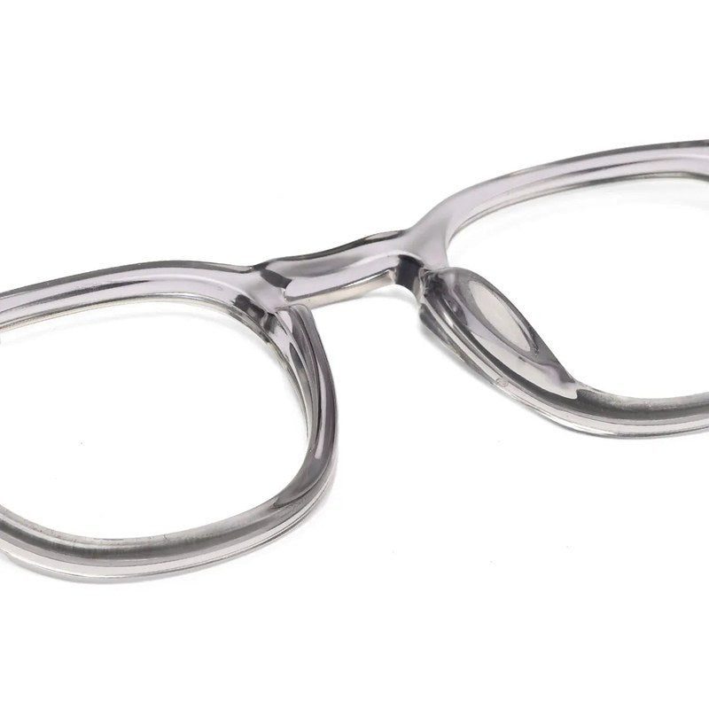 FlexiTint Transparent Grey Medium Full Rim Square Computer Glasses for Men & Women — Hashtag Eyewears