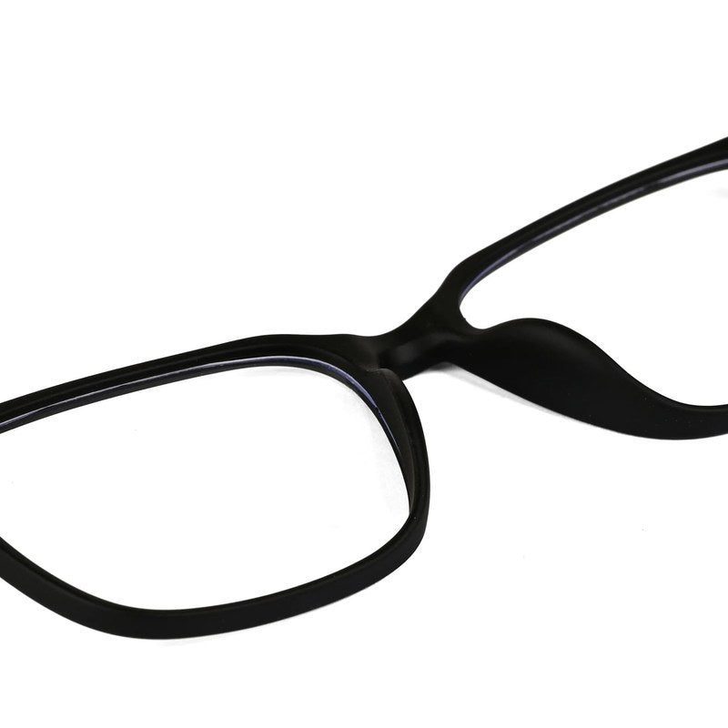 Focusly Black Medium Full Rim RECTANGLE Computer Glasses for Men & Women — Hashtag Eyewears