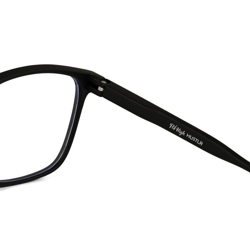 Focusly Black Medium Full Rim RECTANGLE Computer Glasses for Men & Women — Hashtag Eyewears