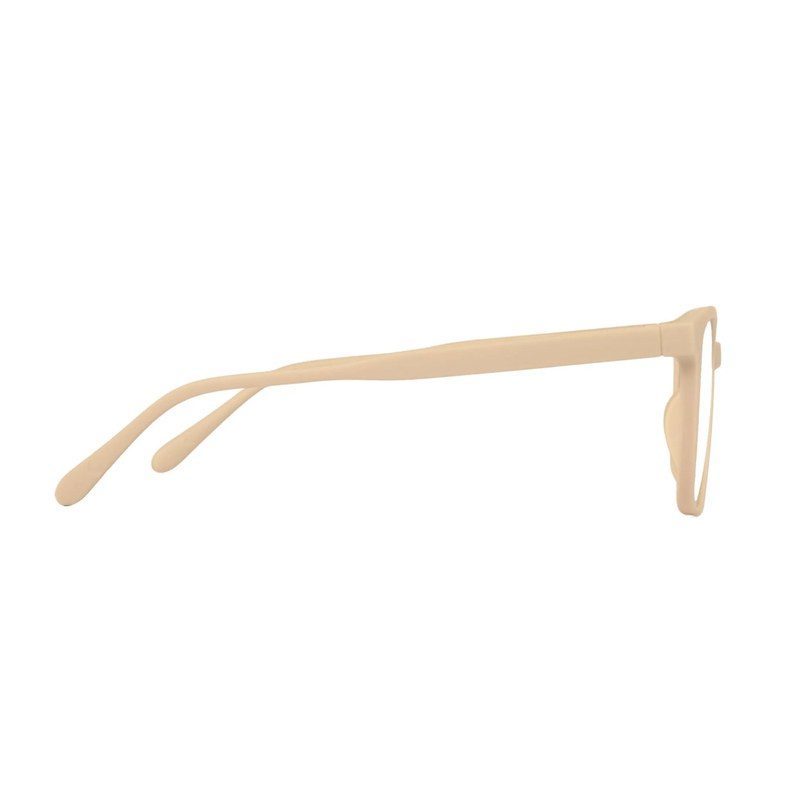 Focusly Cream Medium Full Rim RECTANGLE Computer Glasses for Men & Women — Hashtag Eyewears