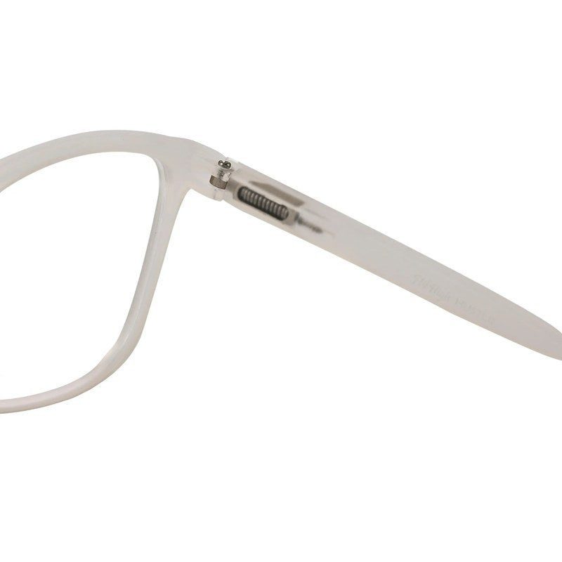 Focusly Transparent Medium Full Rim RECTANGLE Computer Glasses for Men & Women — Hashtag Eyewears