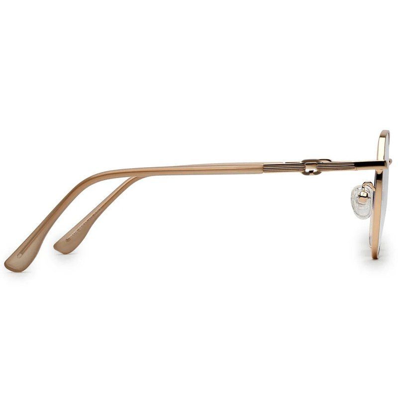 Frostis Golden Small Full Rim Hexagonal Computer Glasses for Men & Women — Hashtag Eyewears