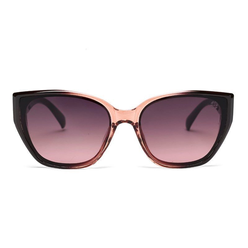 Fynix Transparent Brown Medium Full Rim Cateye Sunglasses for Women — Hashtag Eyewears