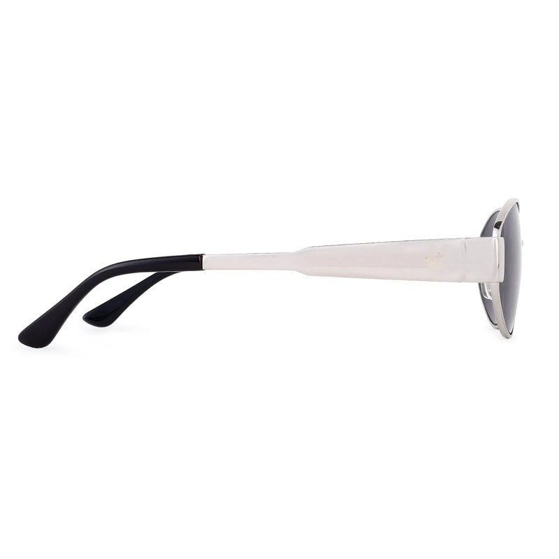 Fynora Silver Medium Full Rim Oval Sunglasses for Women — Hashtag Eyewears
