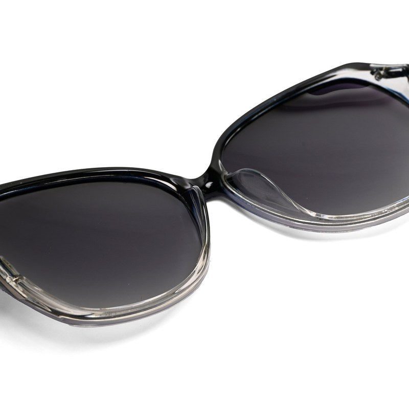 Fyra Transparent Blue Large Full Rim Butterfly Sunglasses for Women — Hashtag Eyewears
