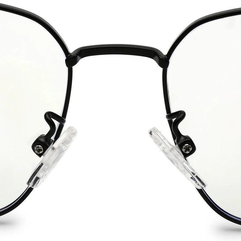 Fyrion Black Medium Full Rim RECTANGLE Computer Glasses for Men & Women — Hashtag Eyewears