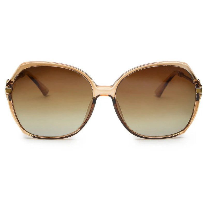 Gaelion Gradient Brown Large Full Rim Square Sunglasses for Women — Hashtag Eyewears