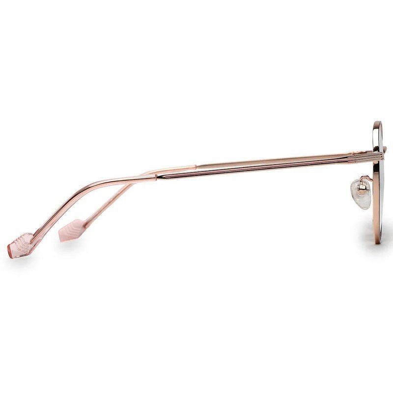Galveris Black & Rose Gold Small Full Rim Round Computer Glasses for Men & Women — Hashtag Eyewears