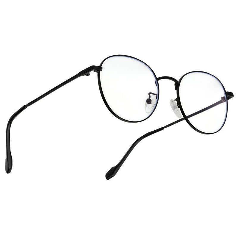 Galveris Black Small Full Rim Round Computer Glasses for Men & Women — Hashtag Eyewears