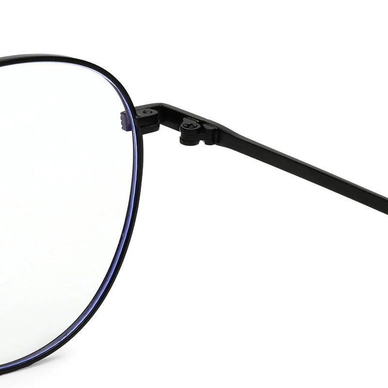 Galveris Black Small Full Rim Round Computer Glasses for Men & Women — Hashtag Eyewears