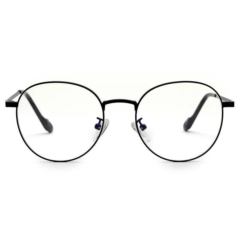 Galveris Black Small Full Rim Round Computer Glasses for Men & Women — Hashtag Eyewears