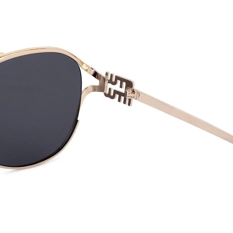 Glacior Grey Large Full Rim Oval Sunglasses for Women — Hashtag Eyewears