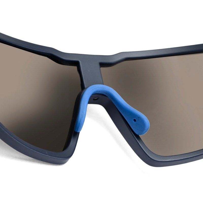 GlareX Blue & Sky Blue Large Full Rim Shield Sports Sunglasses for Men & Women — Hashtag Eyewears