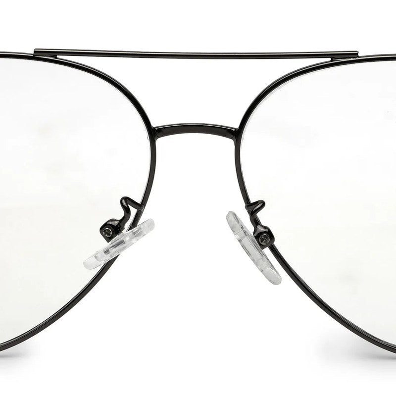 Gravion Grey Medium Full Rim Aviator Computer Glasses for Men & Women — Hashtag Eyewears