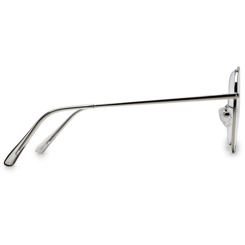 Gravion Silver Medium Full Rim Aviator Computer Glasses for Men & Women — Hashtag Eyewears