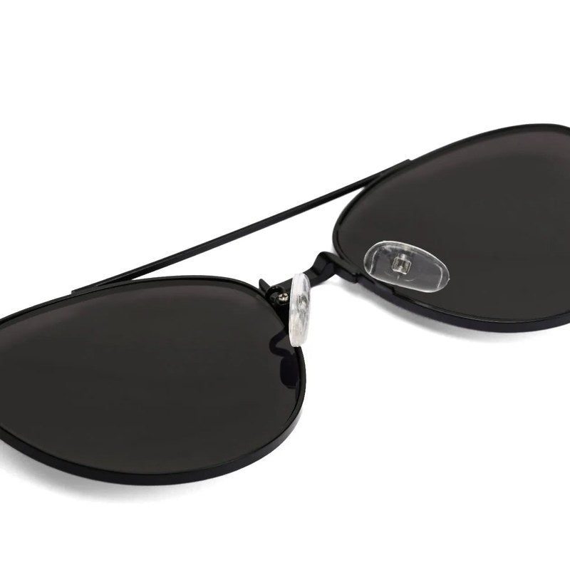 Gyron Black Medium Full Rim Aviator Sunglasses for Men — Hashtag Eyewears