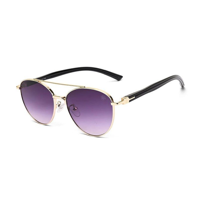 Gyron Gold Medium Full Rim Aviator Sunglasses for Men — Hashtag Eyewears