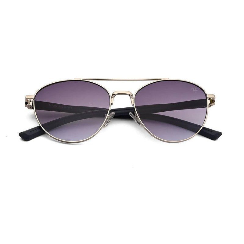 Gyron Silver Medium Full Rim Aviator Sunglasses for Men — Hashtag Eyewears